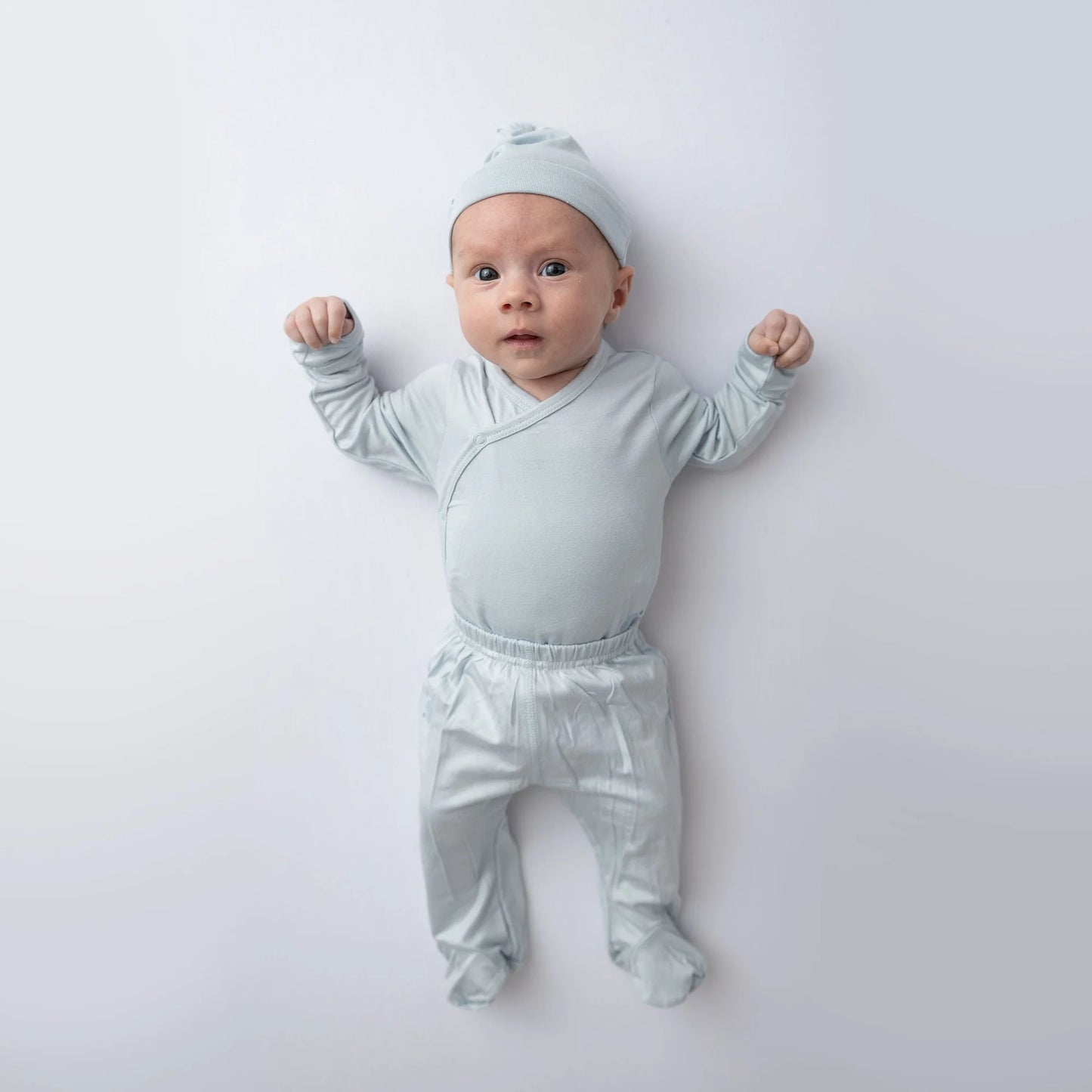 Boutique Petites Fleurs - Ensemble pour bébé 3 pièces komfies Bleu de Kushies