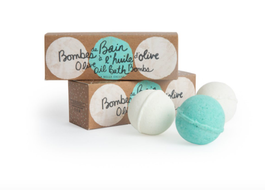 Bombes de bain (3) à l'huile d'olive Lolo