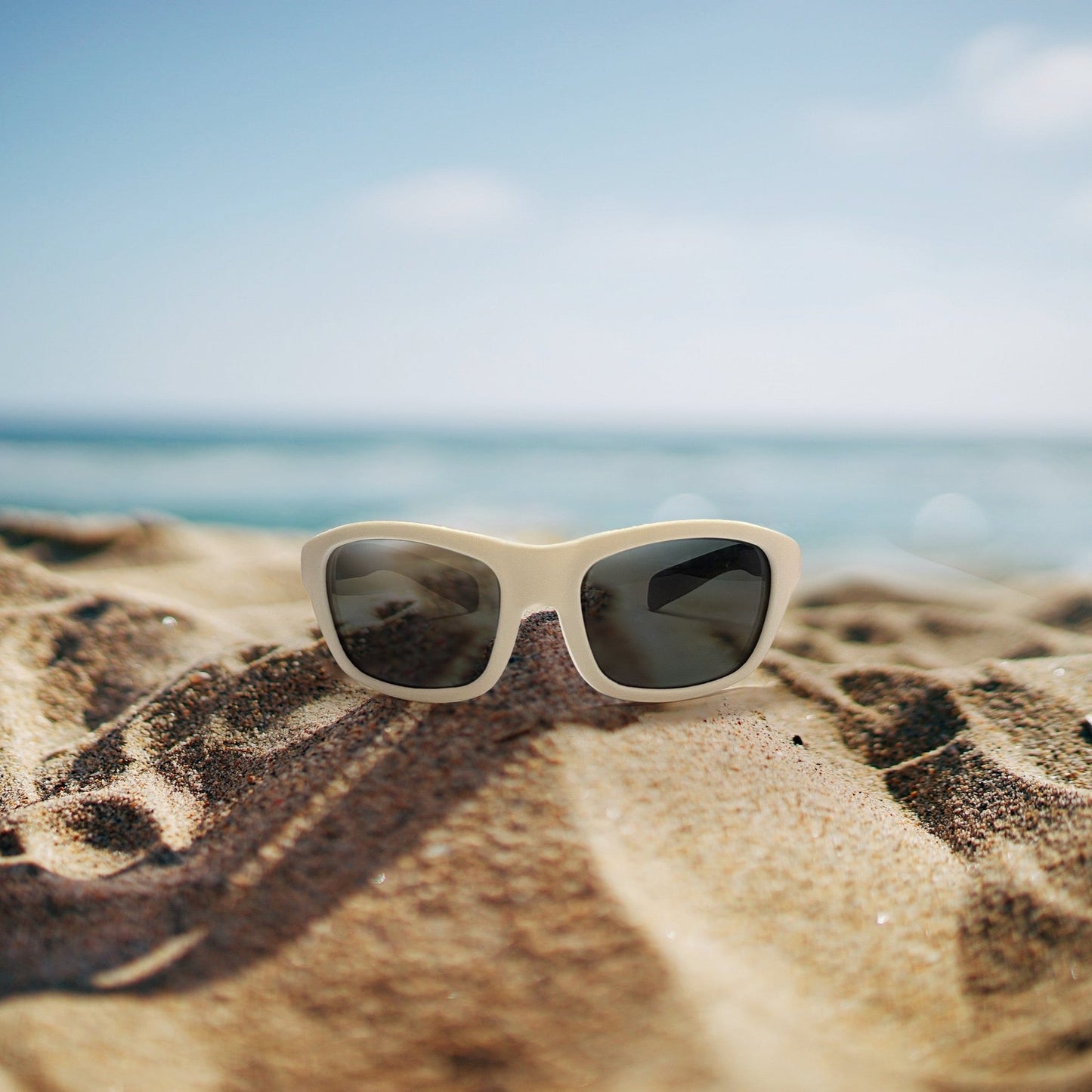 Lunette de soleil Kushies Blanche - enfant