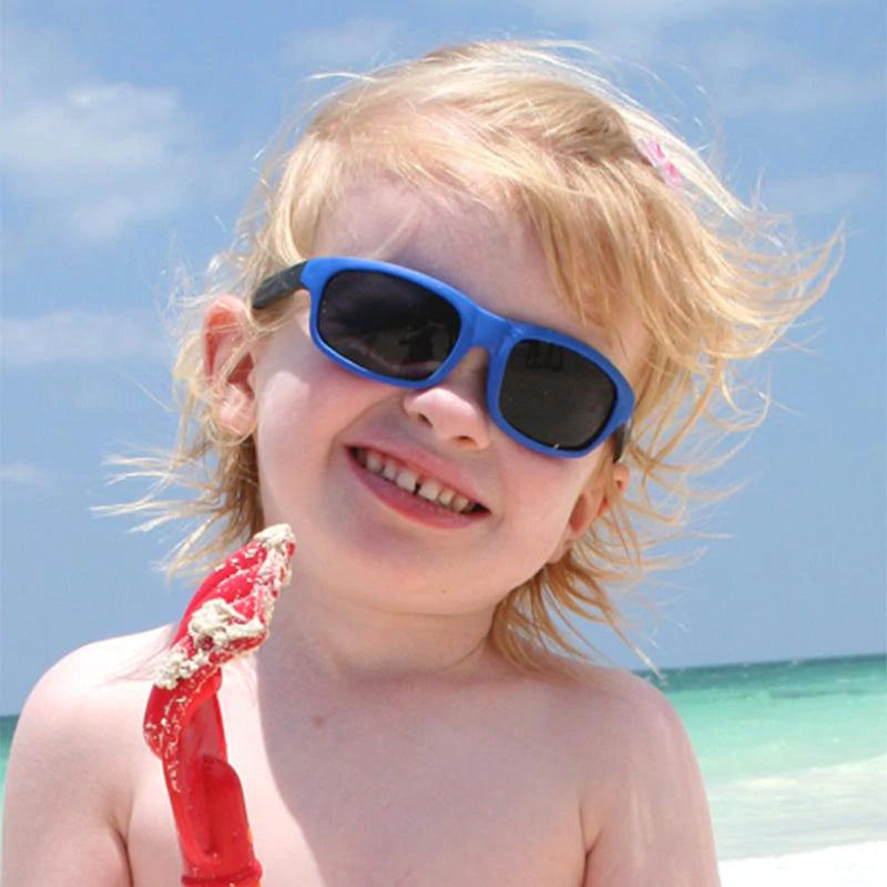 Lunette de soleil Kushies Bleue - enfant