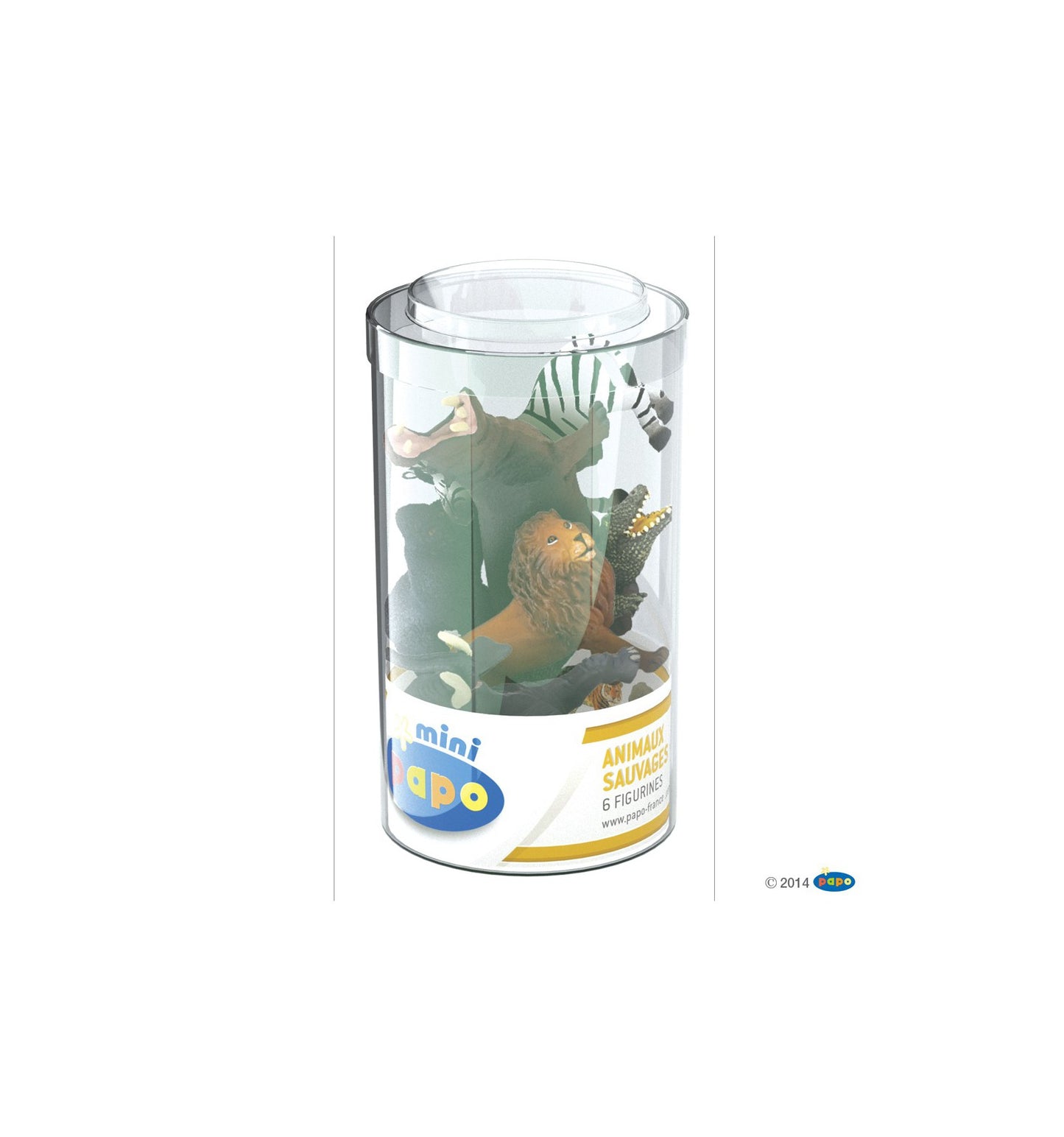 Ensemble Papo mini Savane et 6 figurines