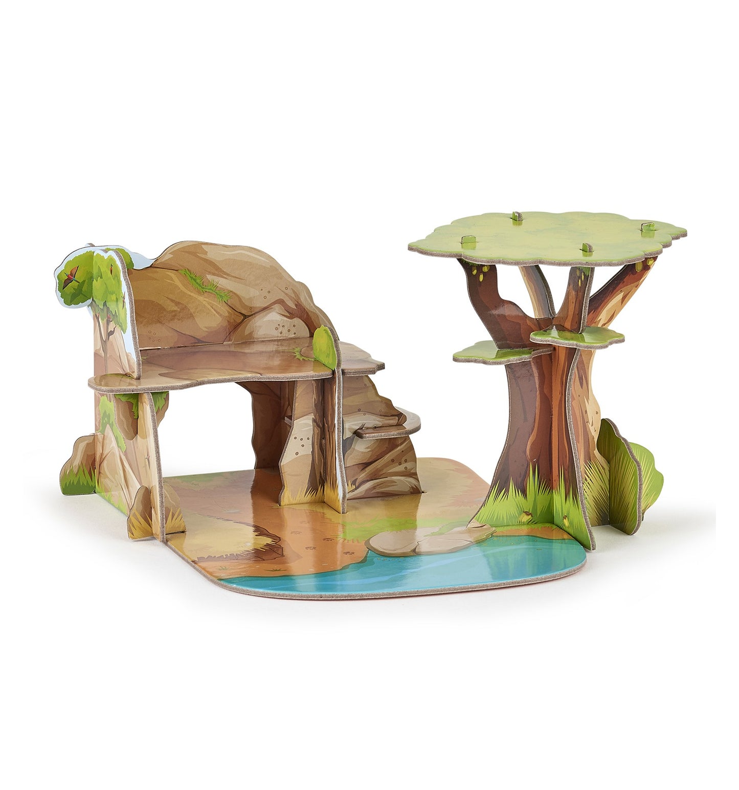 Ensemble Papo mini Savane et 6 figurines
