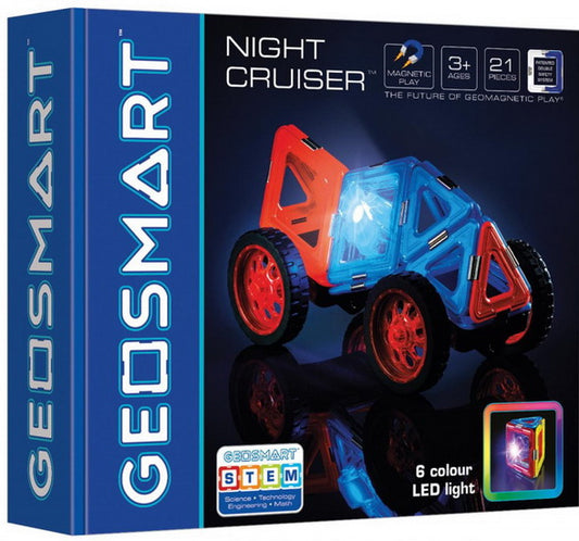 Boutique Petites Fleurs - Véhicule à construire magnétique Night cruiser Geosmart