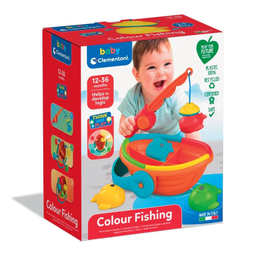 Pêche à la ligne magnétique- colour fishing de Clementoni