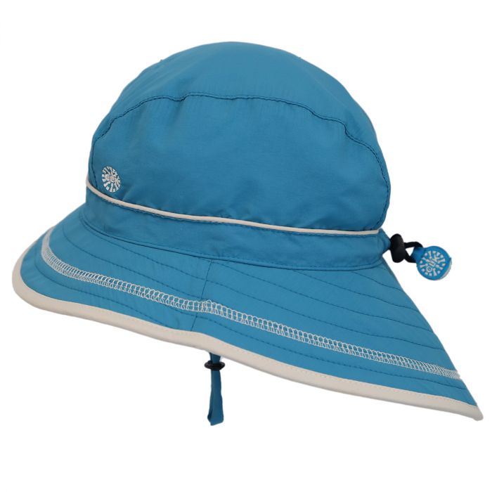 Boutique Petites Fleurs - Chapeau de plage Uv Bleu - Calikids