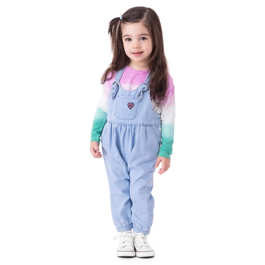 Boutique Petites Fleurs - Salopette bébé fille DOMPTEUSEE DE LÉOPARDS S2352-02