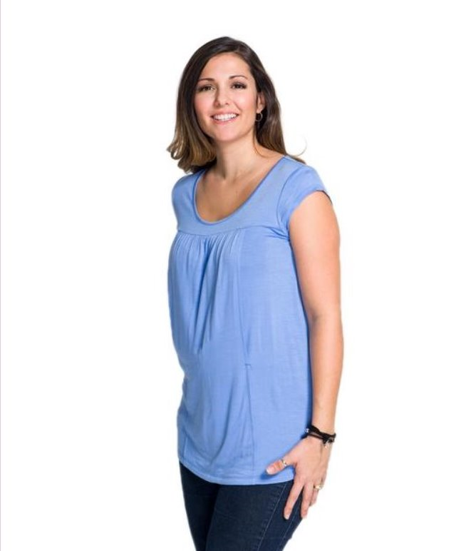 Haut allaitement Sara bleu