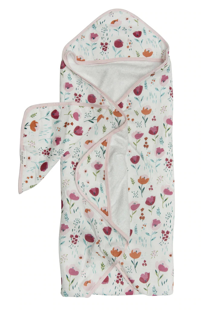 Ensemble Serviette à Capuchon - Rosey bloom