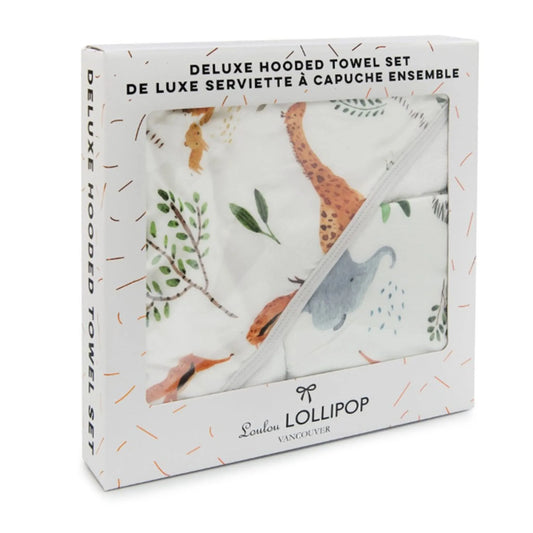 Ensemble Serviette à Capuchon - Safari Jungle