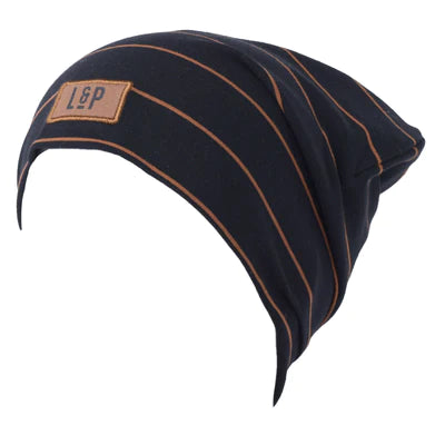 Boutique Petites Fleurs - TUQUE BOSTON ENBoutique Petites Fleurs - TUQUE BOSTON EN COTON V20 (Noire et caramel) Lp apparel