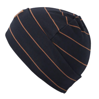 Boutique Petites Fleurs - TUQUE BOSTON EN COTON V20 (Noire et caramel) Lp apparel