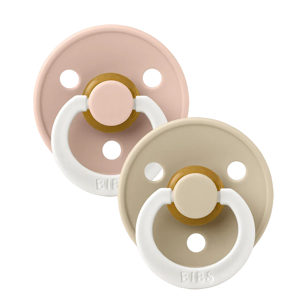 Suce bibs Colour anatomique Glow Rose et ivoire  taille 2 (6-18 mois)
