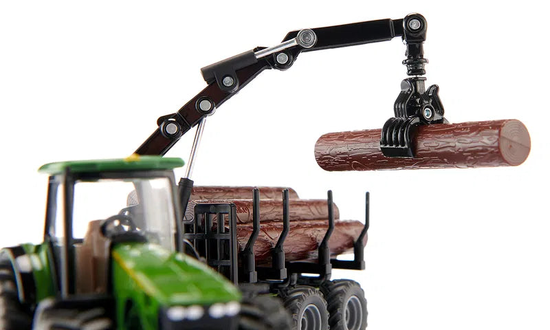 Tracteur avec remorque forestière - Siku