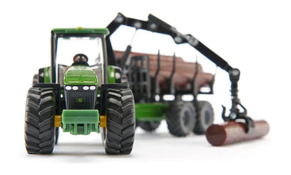Tracteur avec remorque forestière - Siku