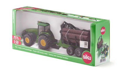 Tracteur avec remorque forestière - Siku