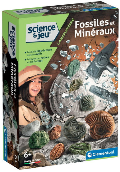 Boutique Petites Fleurs - Science et jeu: fossiles et minéreaux Clementoni