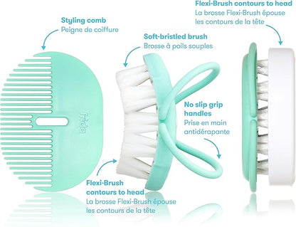 Ensemble brosse à cheveux et peigne pour bébé nouveau-né et Frida Baby