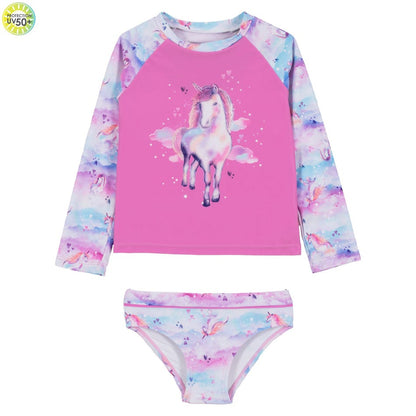 Boutique Petites Fleurs/ Maillot UV deux-pièces pour bébé Licorne S25S26-01/ Nano collection