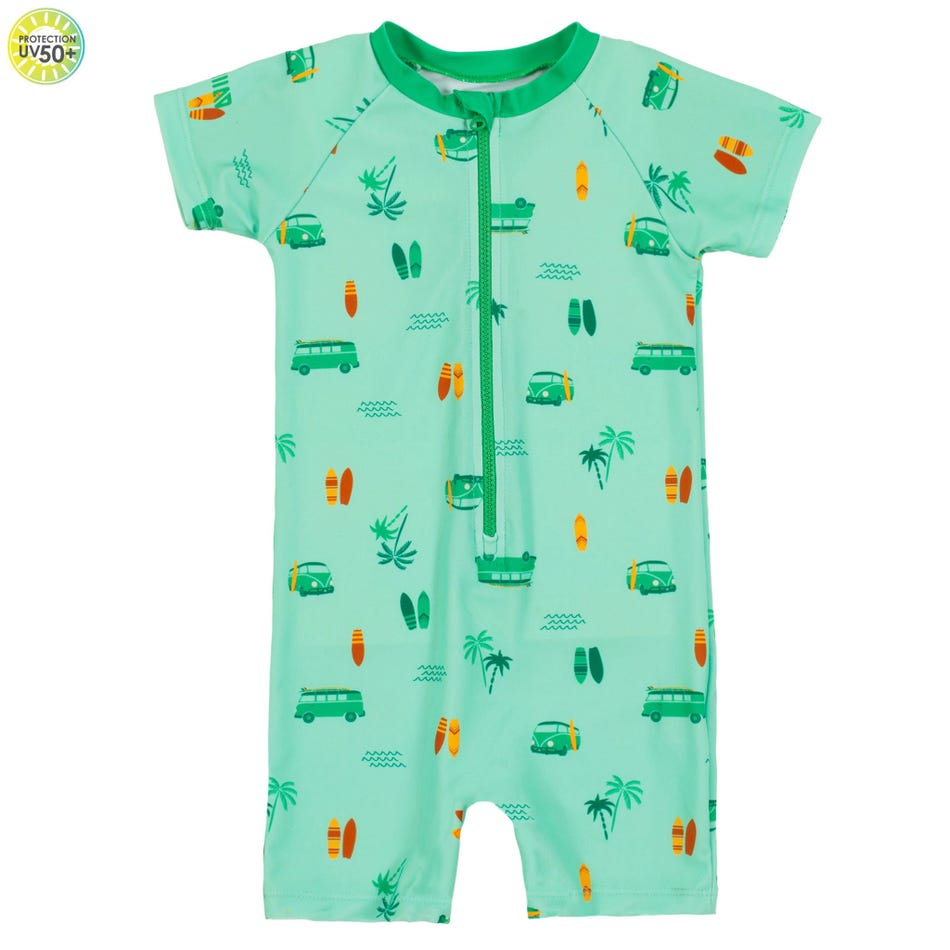 Combinaison maillot pour bébé menthe S25S303