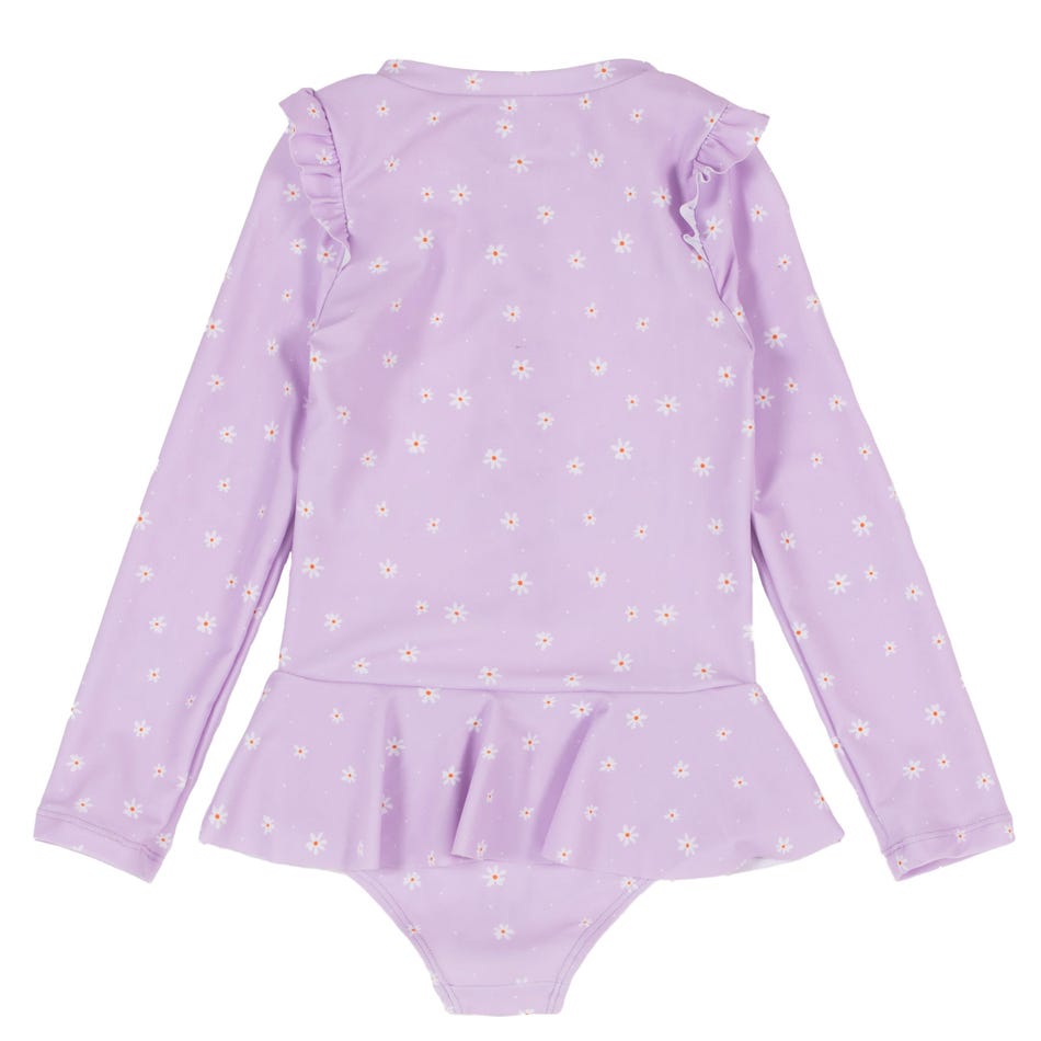 Combinaison maillot pour fillette Lilas S25S332