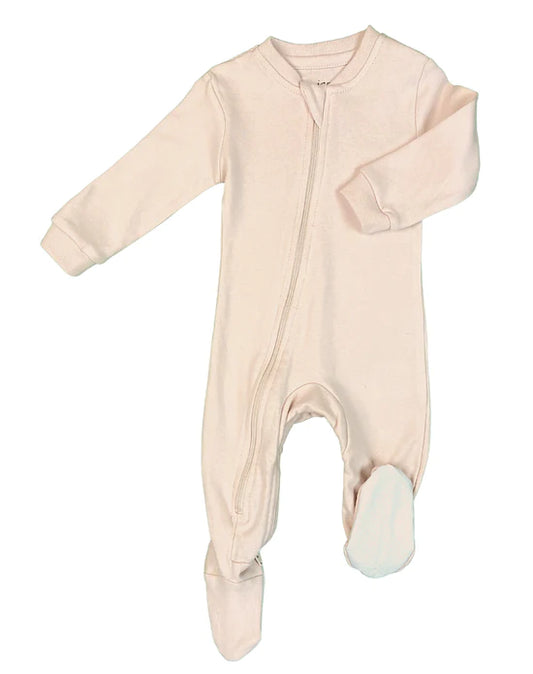 Boutique petites fleurs - Pyjama pour bébé et prématuré rose blush - Zippyjamz
