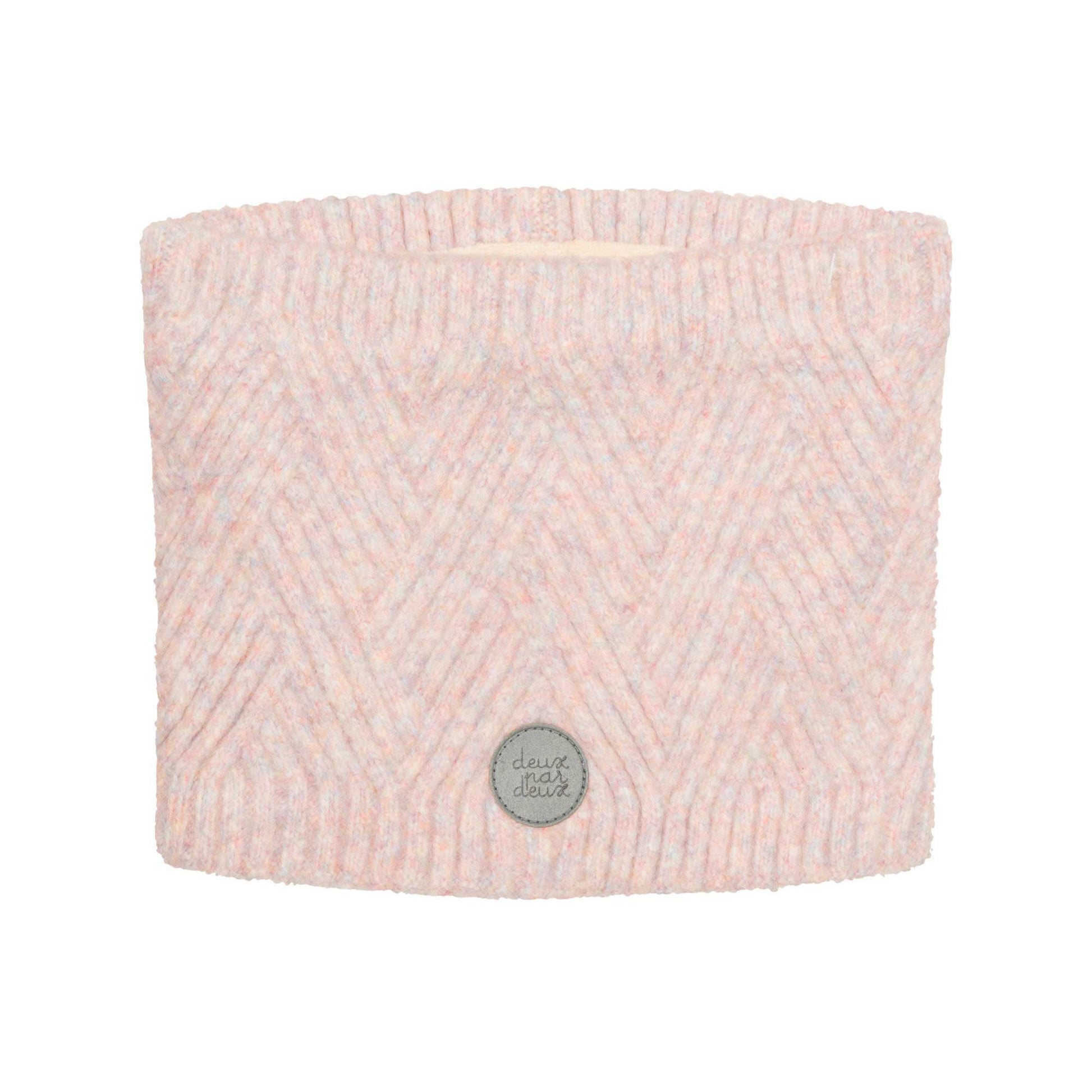 Boutique Petites Fleurs - Cache-cou en tricot Rose argentée F10XT5 - Deux par Deux