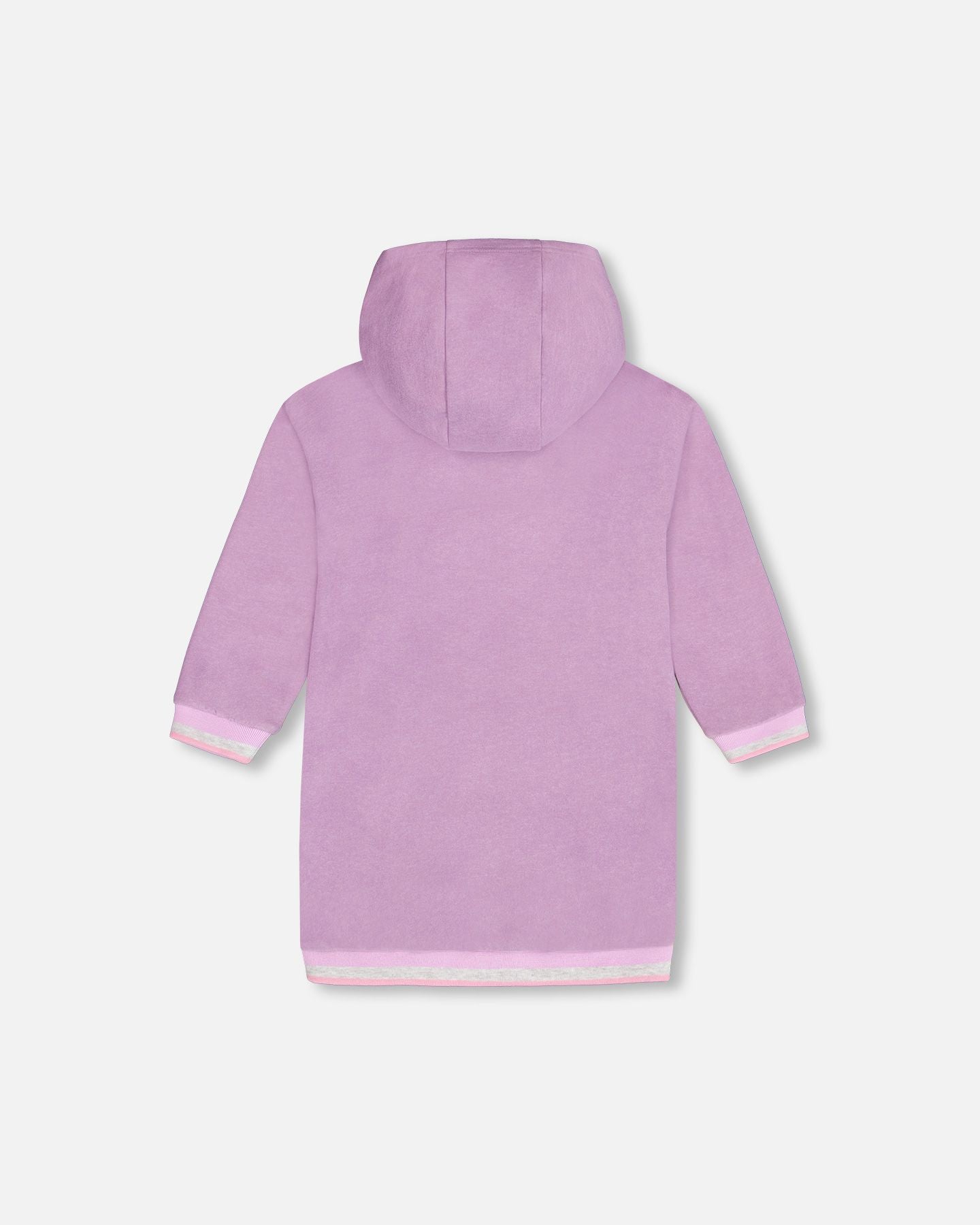 Robe capuche lilas super douce avec poches et licorne F20L95