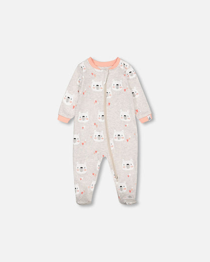 Boutique Petites Fleurs - Pyjama une pièce  imprimé oursons F20PA70 - Deux par Deux
