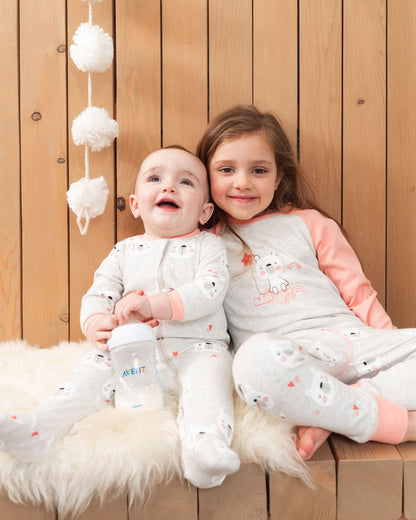 Boutique Petites Fleurs - Pyjama une pièce  imprimé oursons F20PA70 - Deux par Deux