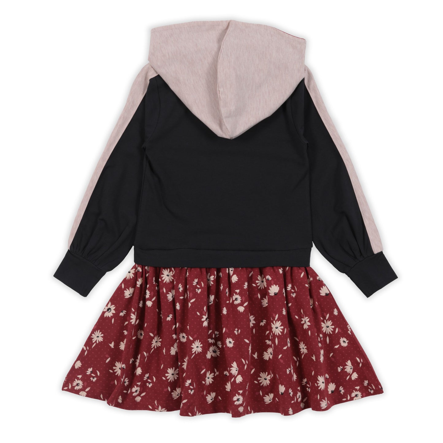 Boutique Petites Fleurs - Robe à capuchon DOUCEUR D'AUTOMNE F2306-03 - nano collection