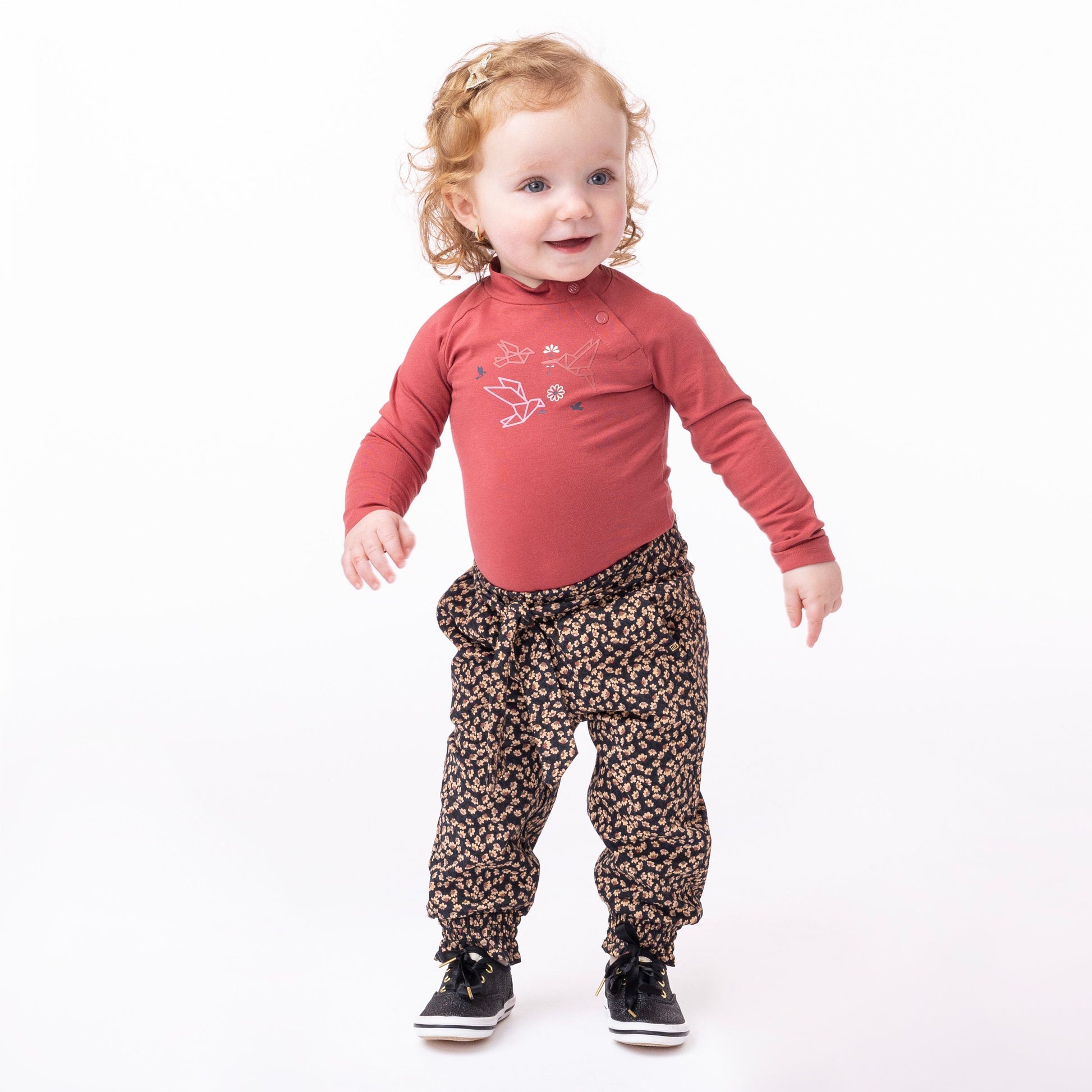 Boutique Petites Fleurs - Pantalon pour bébé D'AMOUR ET D'OISEAU F2356-13 - nano collection