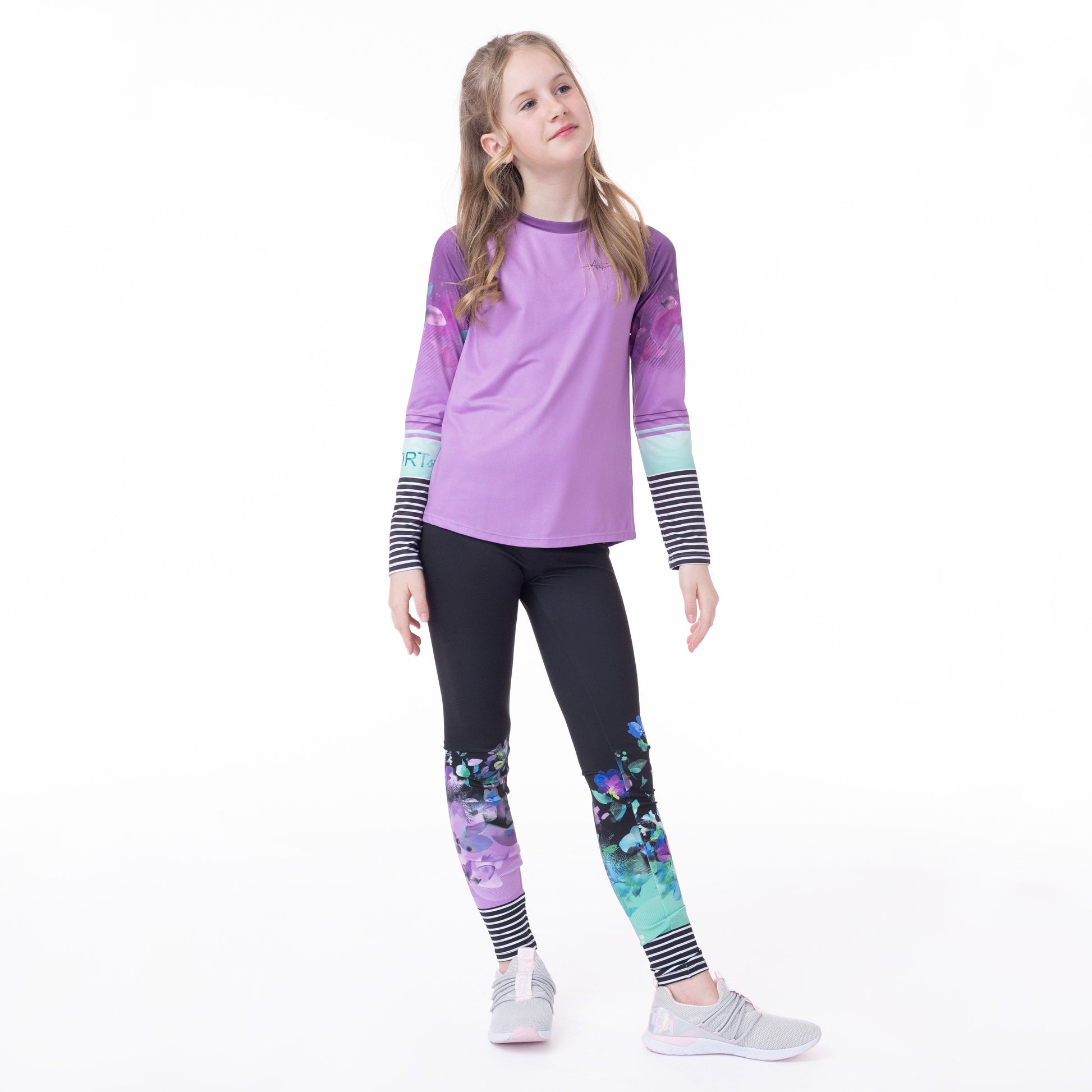 Boutique Petites Fleurs - Legging athlétique ACTIVE ET PUISSANTE F23A84-07 - nano collection