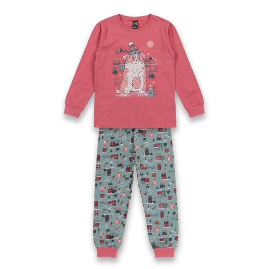 Boutique Petites Fleurs - Pyjama corail F23P52 - nano collection