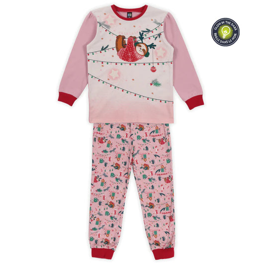 Boutique Petites Fleurs - Pyjama des fêtes paresseux F23P56 - Nano collection