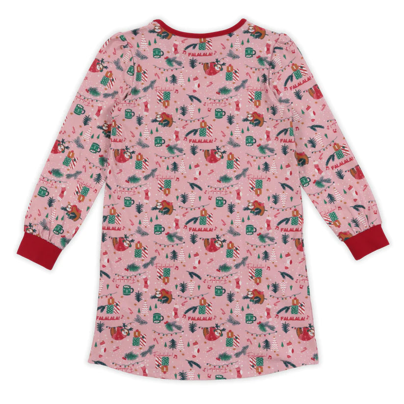 Boutique Petites Fleurs - Robe de nuit des fêtes rose Paresseux F23p86 -  nano collection