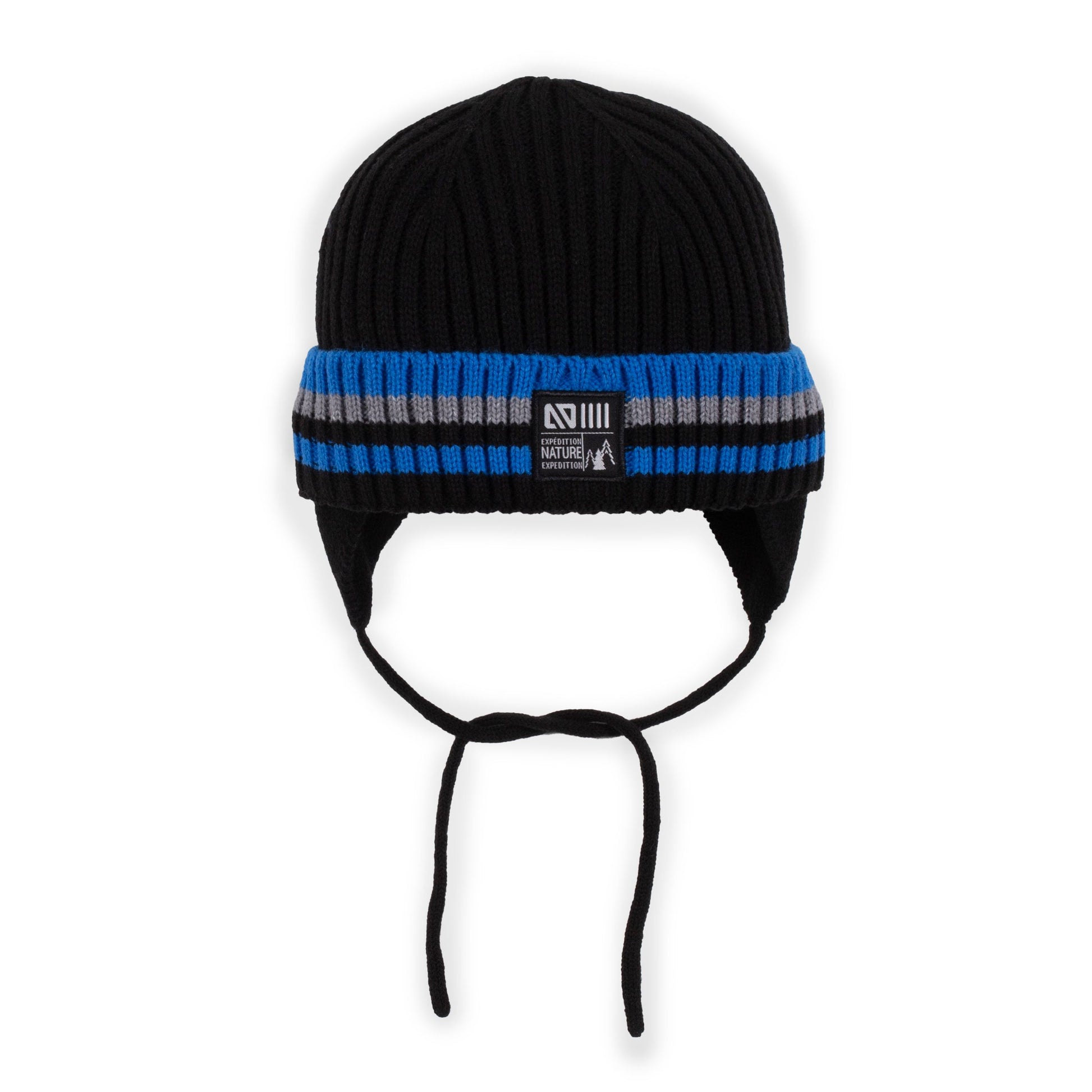 Boutique Petites Fleurs -Tuque en tricot noire Mason F23TU235 - Nano collection