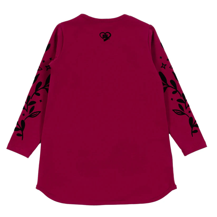 Boutique Petites Fleurs - Tunique Magenta Comme une étoile filante F2402-08 - Nano