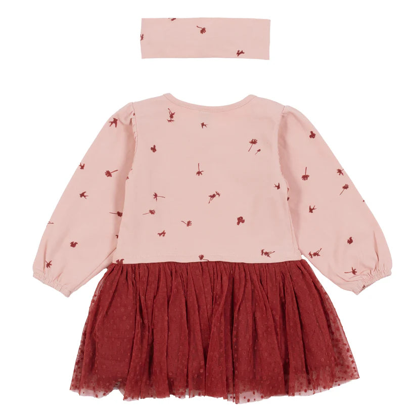 Boutique Petites Fleurs - Robe avec bandeau Bébé Fille Monet et moi F2454-09 - Nano