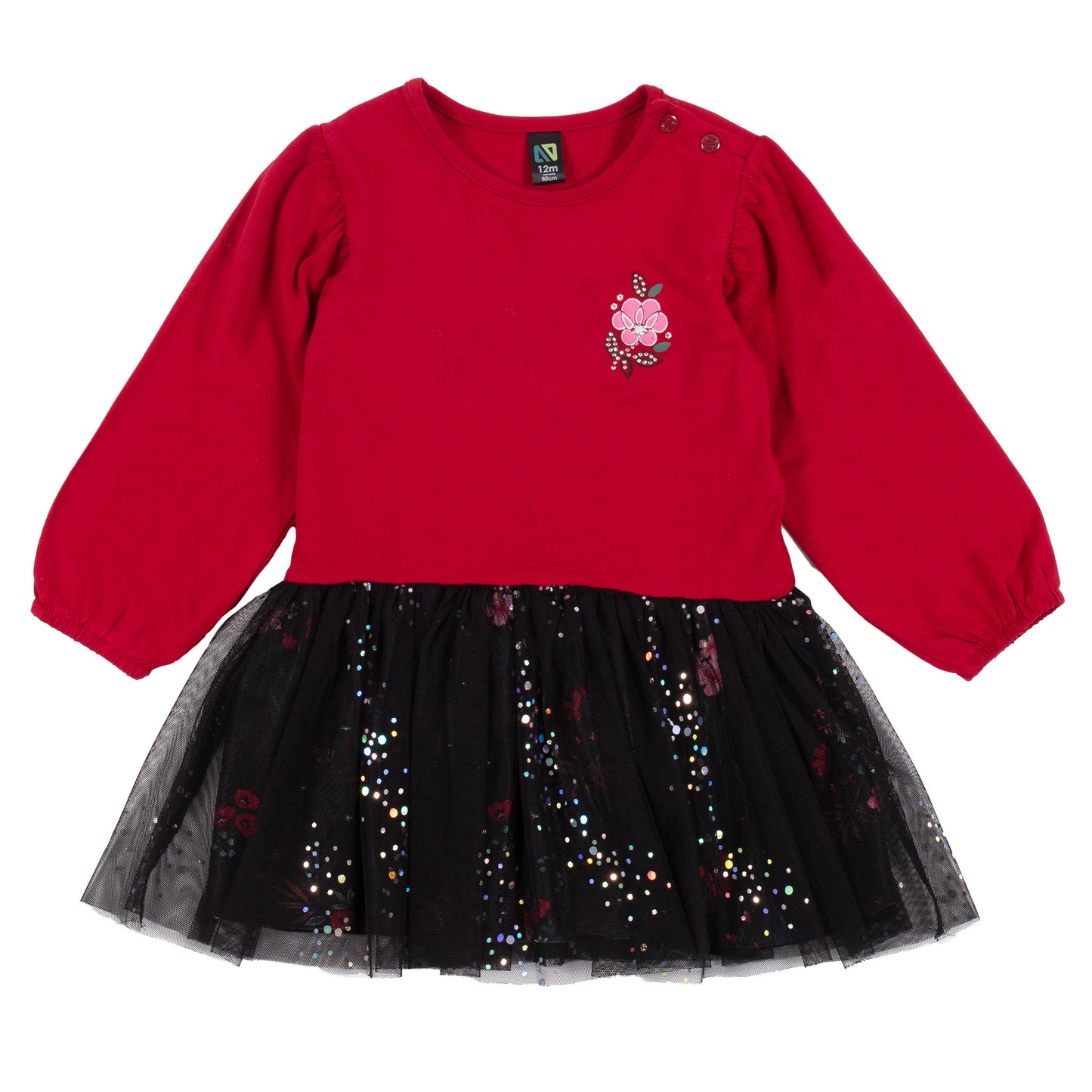 Boutique Petites Fleurs - Robe Rouge Magie dans l'air F2470-08 - Nano