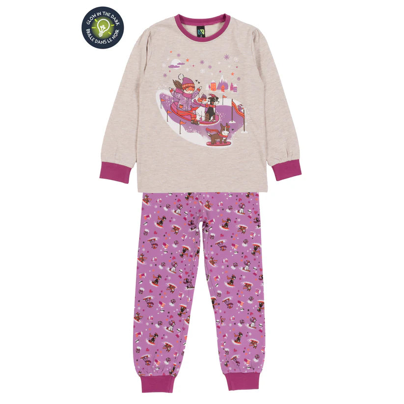 Boutique Petites Fleurs - Pyjama Enfant Glissade Beige F24P50 - Nano