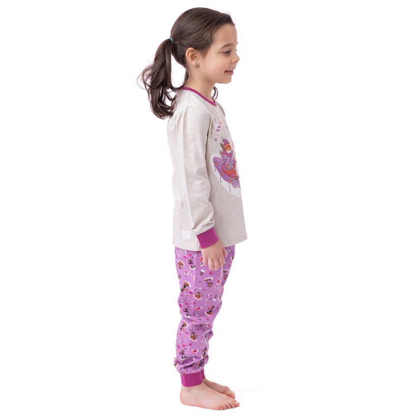 Boutique Petites Fleurs - Pyjama Enfant Glissade Beige F24P50 - Nano