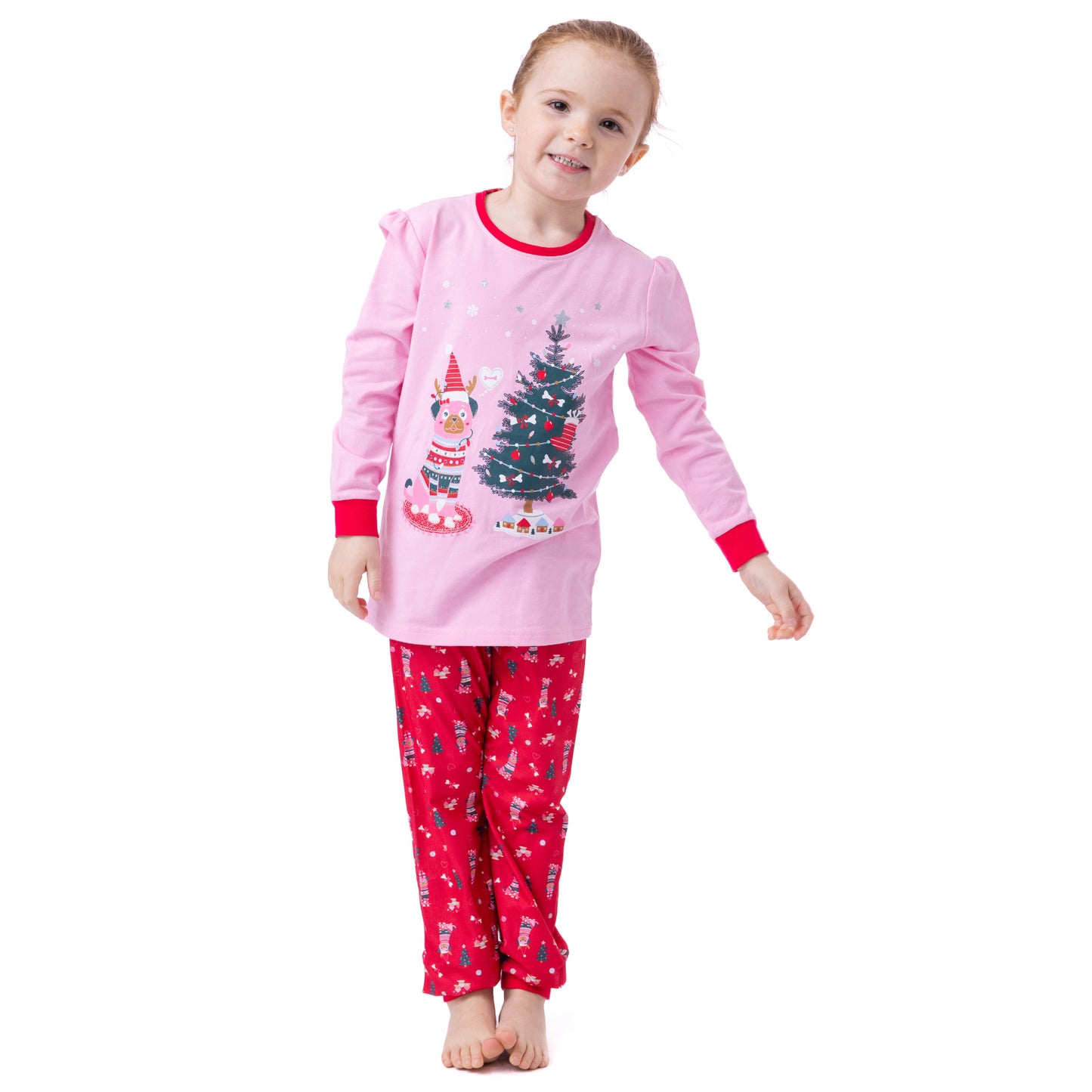 Boutique Petites Fleurs - Pyjama des fêtes Puppy F24P58  -Nano