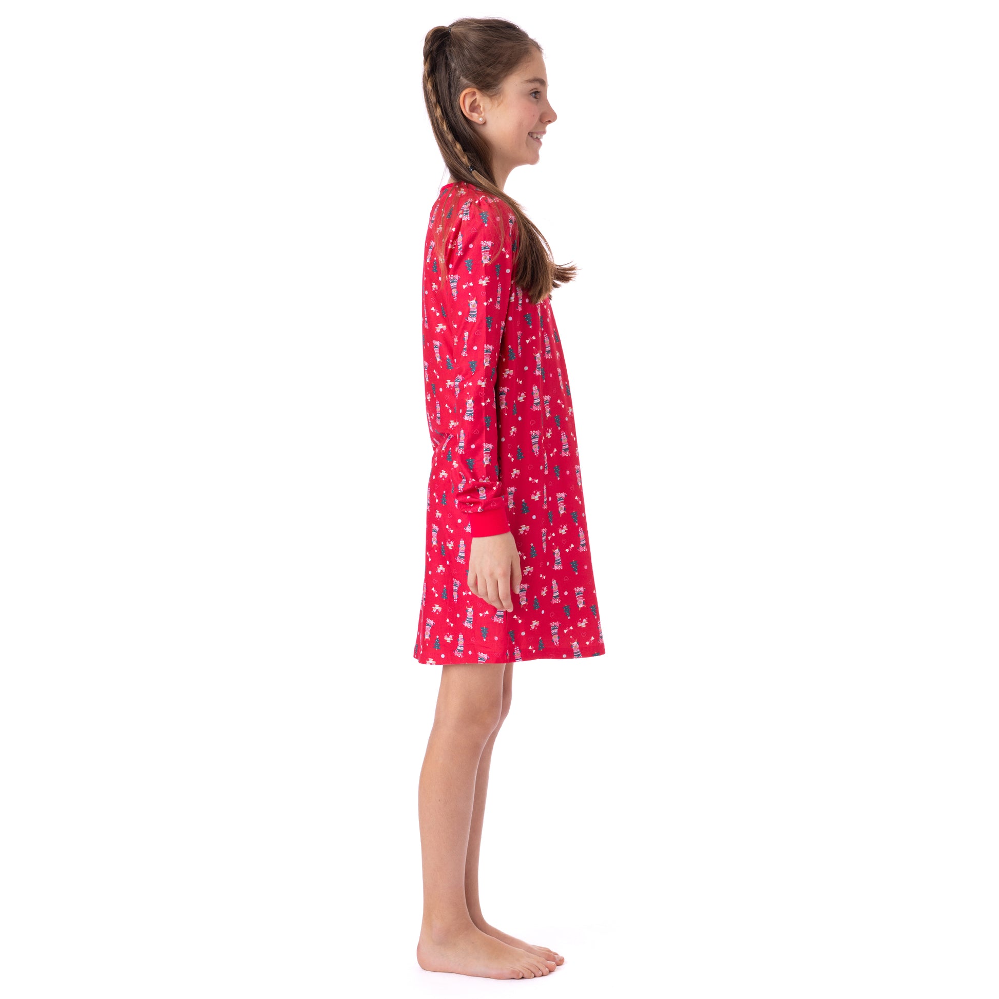 Boutique Petites Fleurs - Robe de nuit des fêtes Puppy F24P84  -Nano