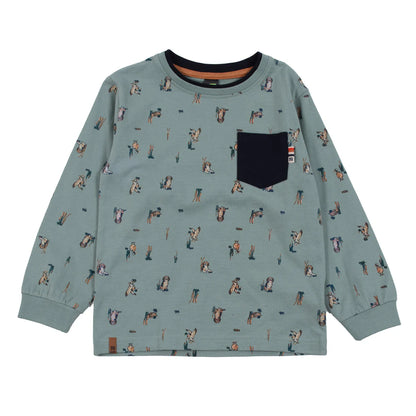 Boutique Petites Fleurs / T-shirt Chiens et Canards CAMPAGNE ANGLAISE F2507-05 / Nano collection