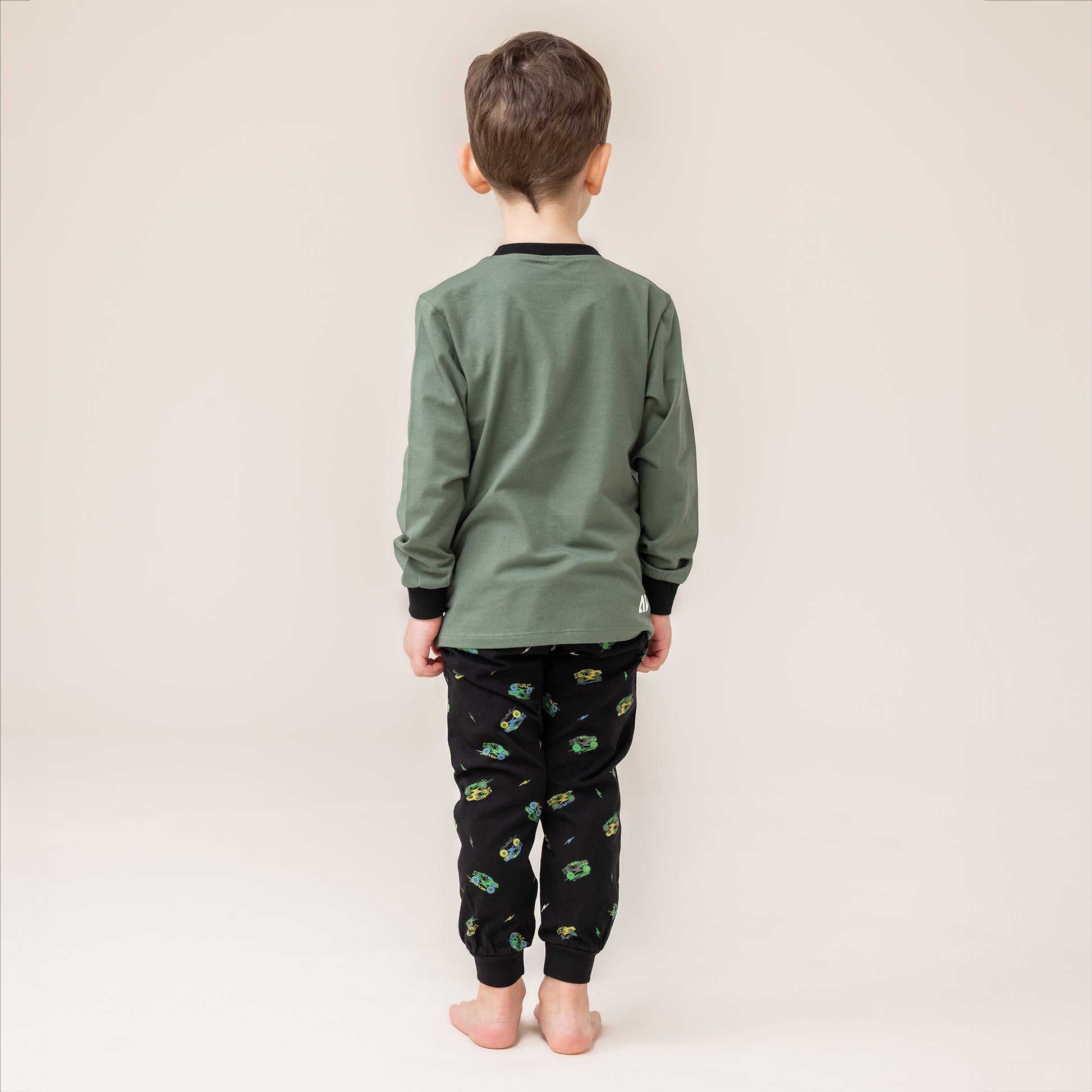 Boutique Petites Fleurs / Pyjama Monster truck Dino F25p05 / Nano collection