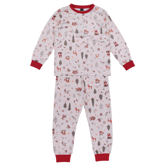 Boutique Petites Fleurs / Pyjama Noel dans la forêt F25p09 / Nano collection