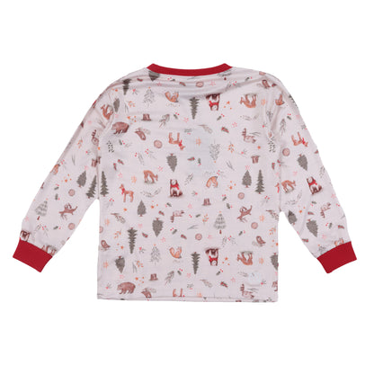 Boutique Petites Fleurs / Pyjama Noel dans la forêt F25p09 / Nano collection