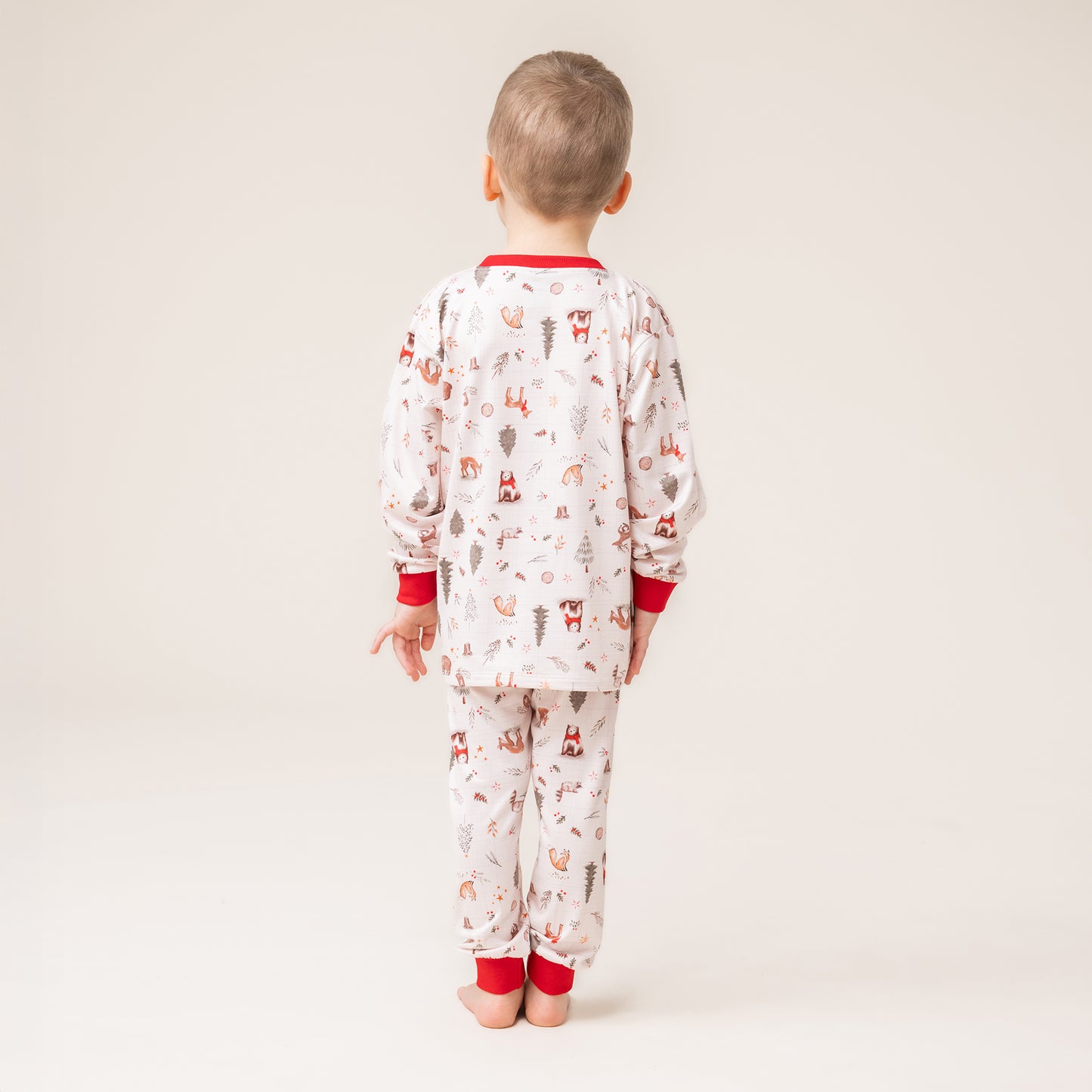 Boutique Petites Fleurs / Pyjama Noel dans la forêt F25p09 / Nano collection