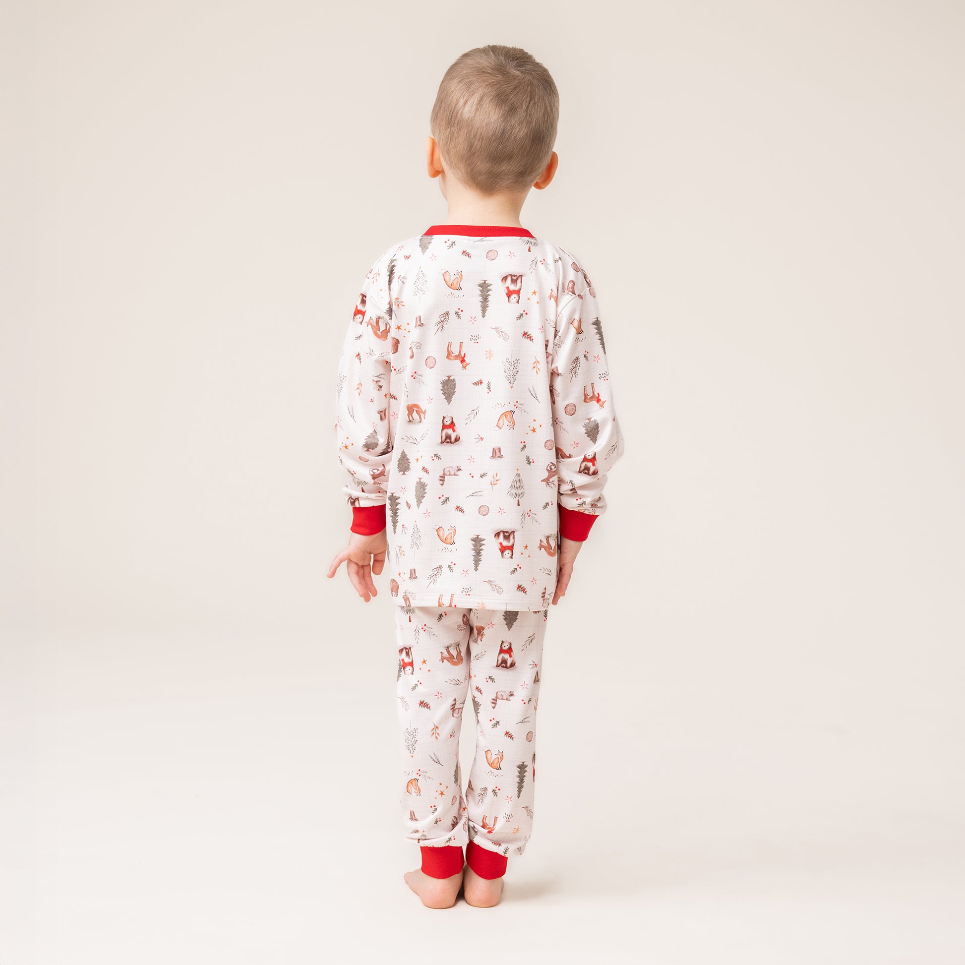 Boutique Petites Fleurs / Pyjama Noel dans la forêt F25p09 / Nano collection