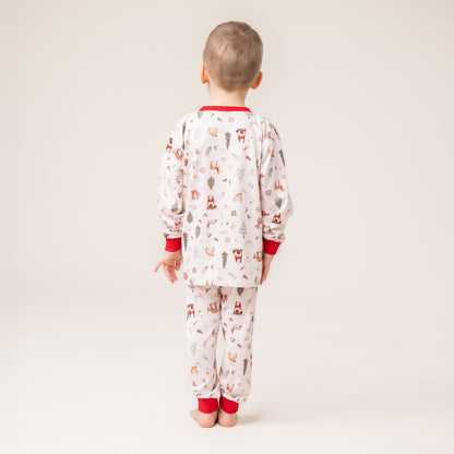 Boutique Petites Fleurs / Pyjama Noel dans la forêt F25p09 / Nano collection